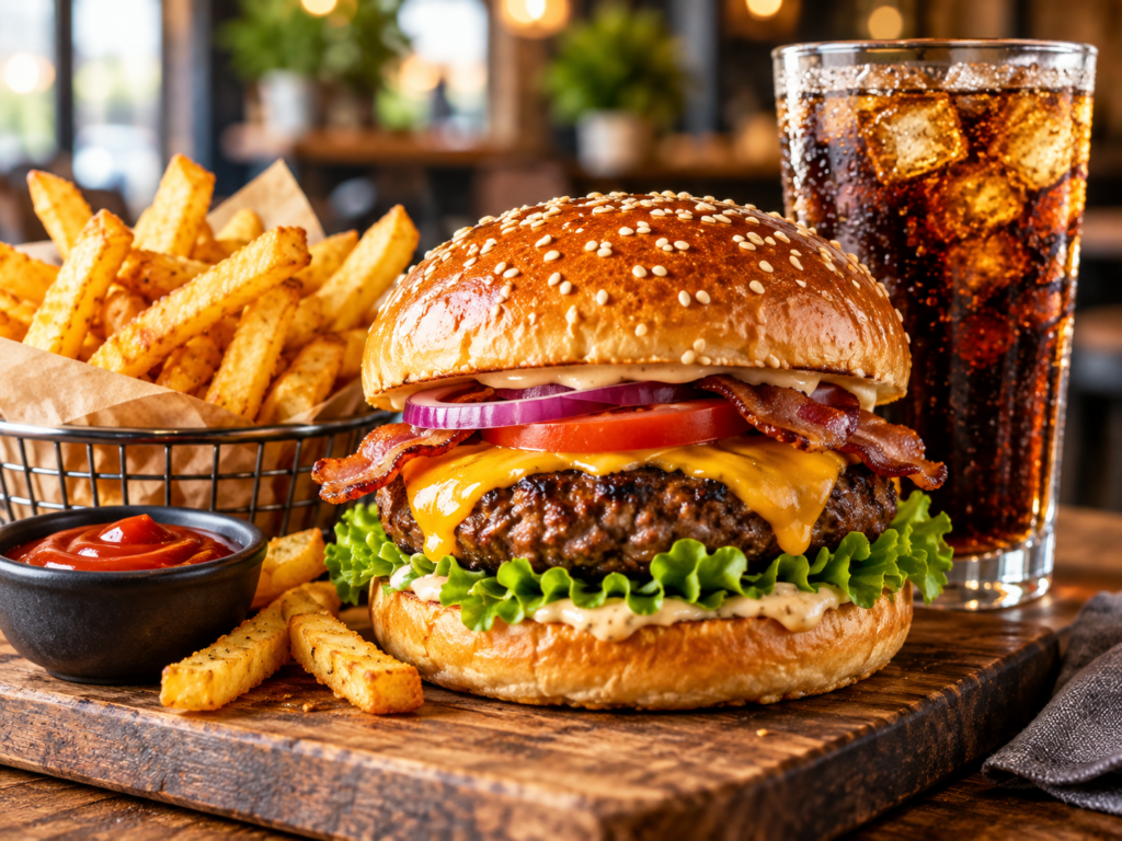 Menu buger+boisson*Offre exemple